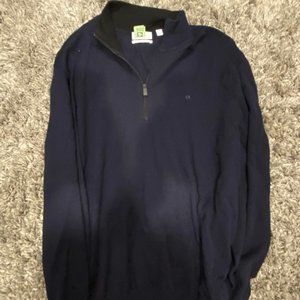 Navy Calvin Klein 3/4 zip, large